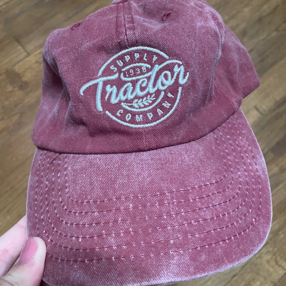 Tractor supply company Burgundy Cap with Embroidered Logo